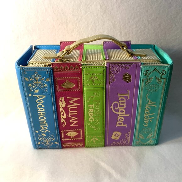 Disney Loungefly Stitch Shoppe Princess Books Volume 2 Crossbody Bag Purse NoPin - Picture 1 of 9